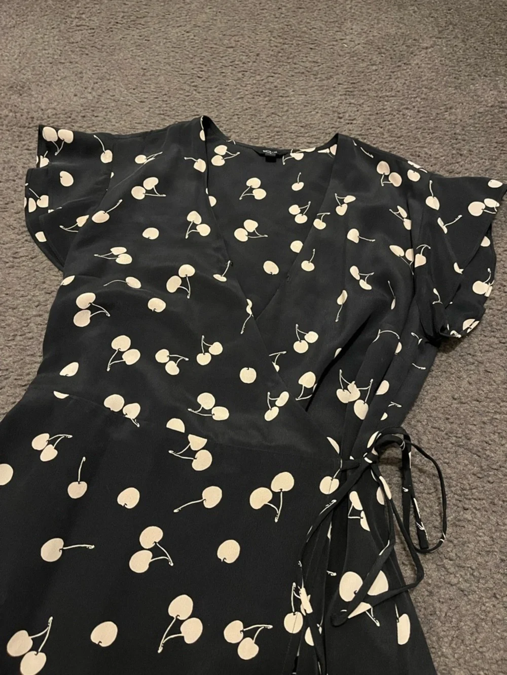 Rails Leanne Cherry Silk Wrap Dress - Picture 8 of 9
